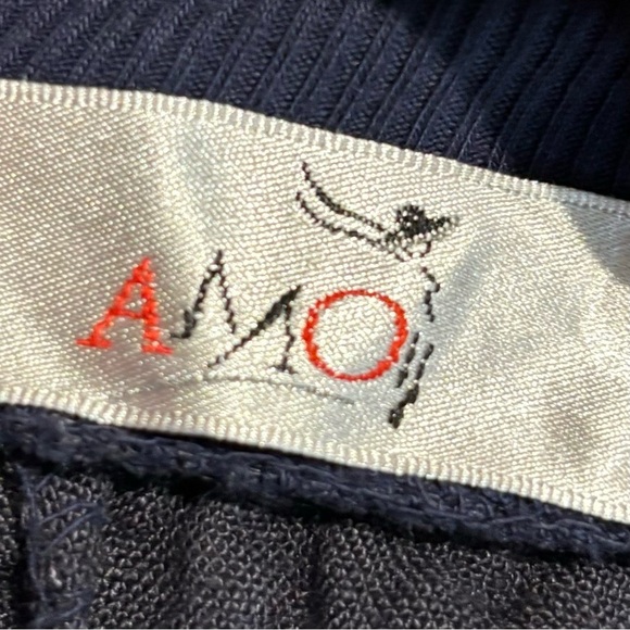 AMO Sz L-XL 100% Linen Harem Gathered Hem Polka Dots Soft Waist Slinky Pants - Picture 8 of 9